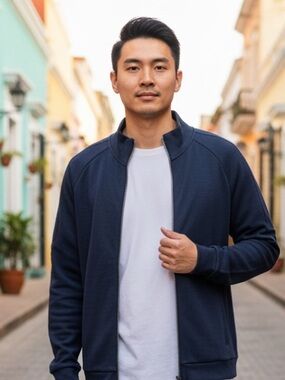 Calvin Klein Jeans Navy Zip-Up Jacket m